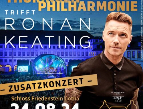 Ronan Keating gibt mit der Thüringen Philharmonie Gotha-Eisenach ein Zusatzkonzert in Gotha